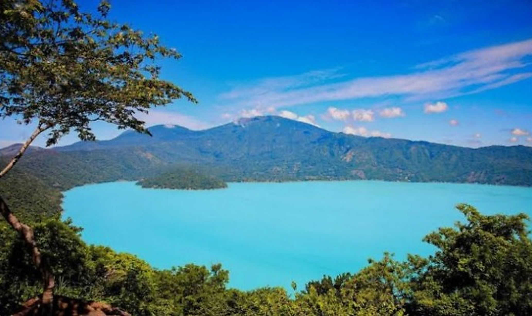 Scenic landscape in El Salvador
